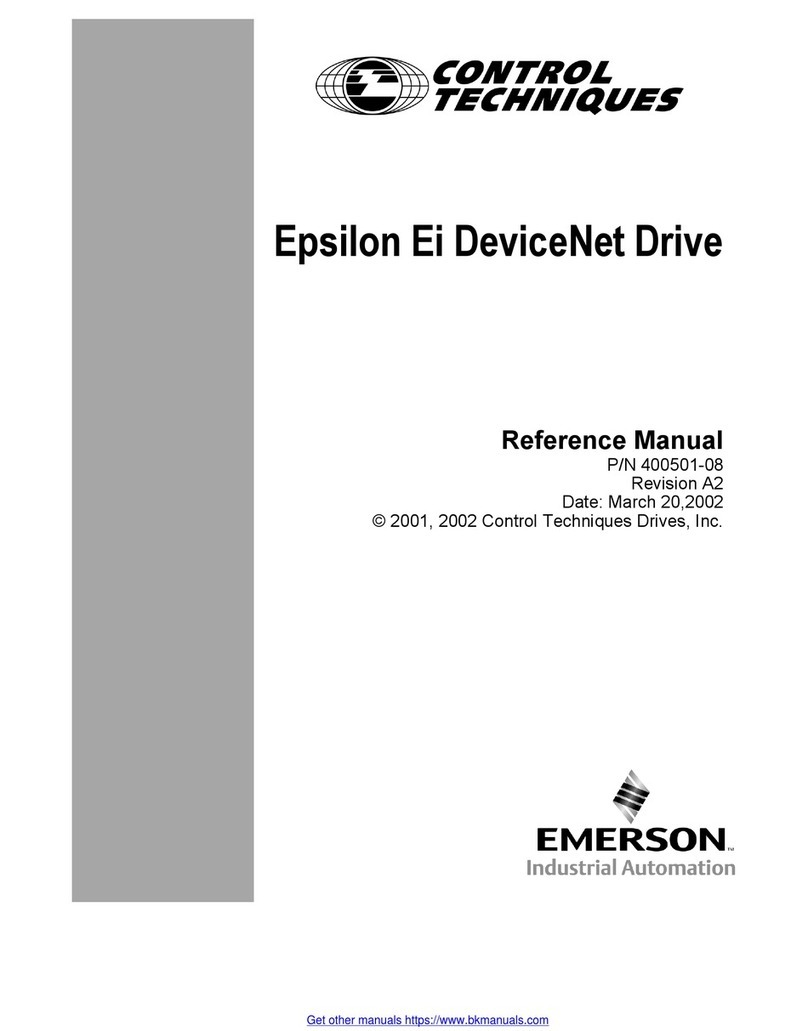 Emerson Control Techniques Epsilon Ei Manual de usuario