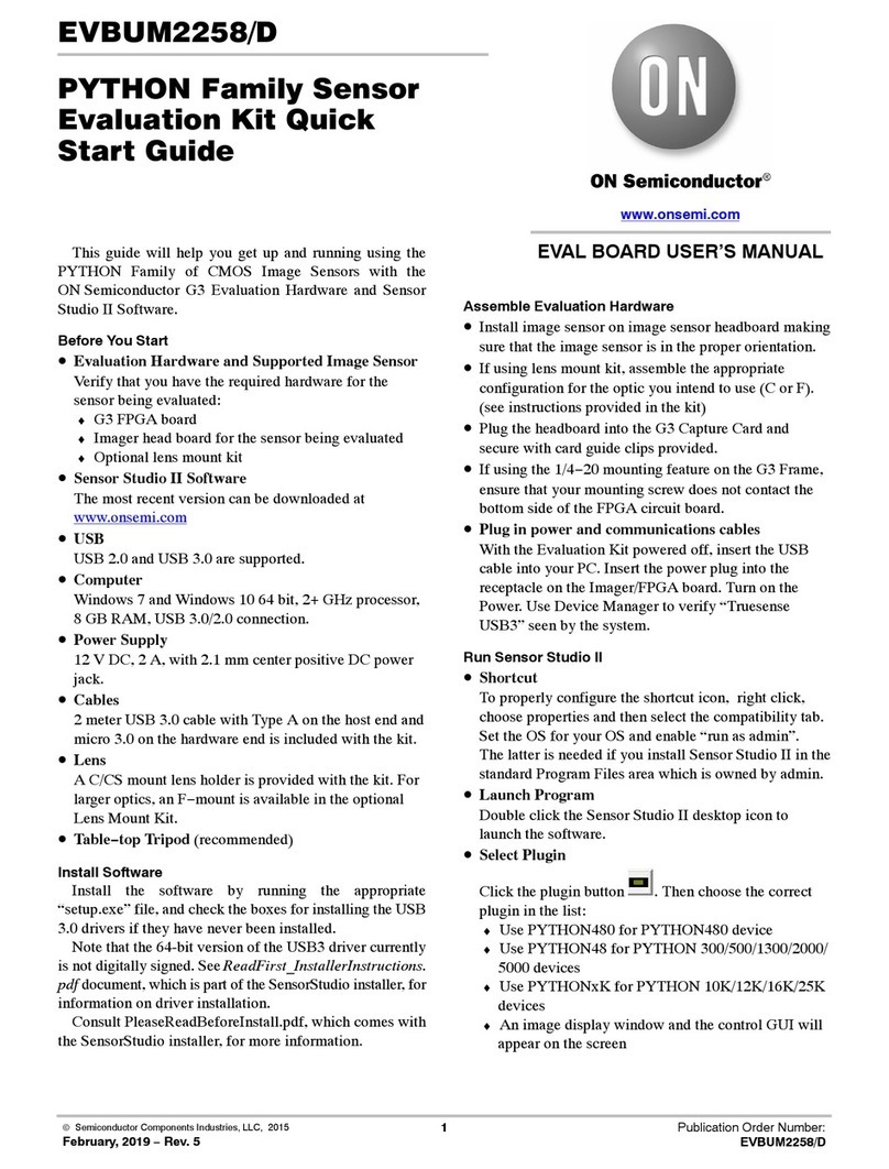 ON Semiconductor PYTHON EVBUM2258/D Manual de usuario