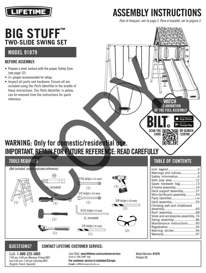 Lifetime BIG STUFF 91079 Manual de usuario Lifetime BIG STUFF 91079 Manual de usuario