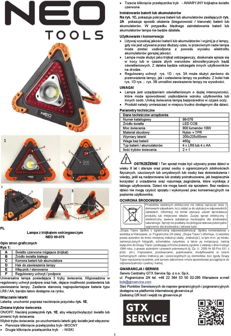 NEO TOOLS NEO 99-076 Manual de usuario