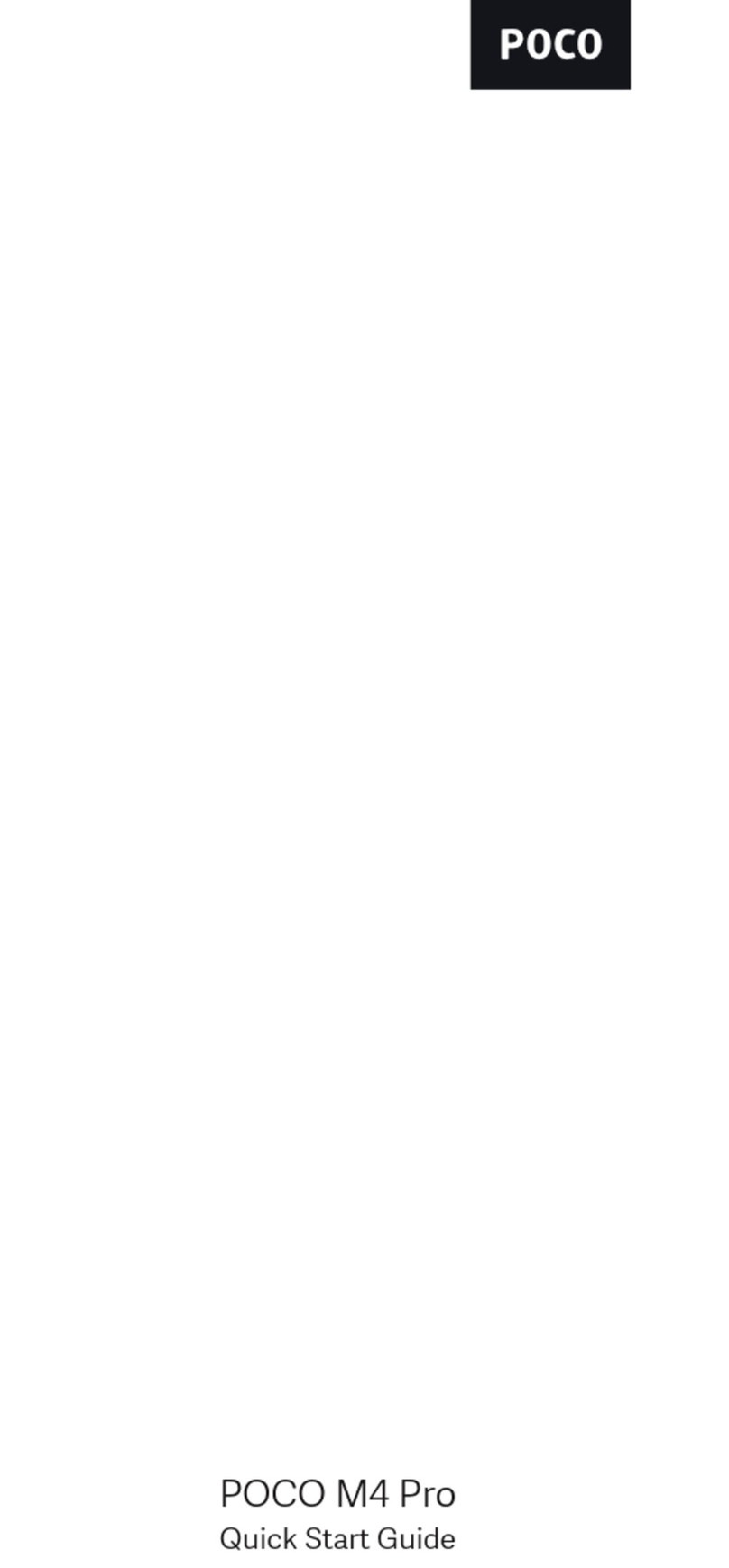 POCO M4 Pro Manual de usuario