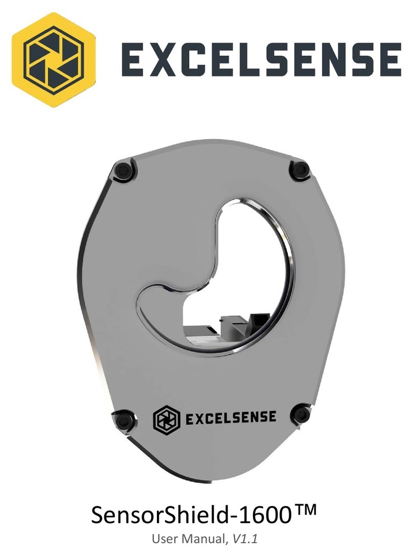 EXCELSENSE SensorShield-1600 Manual de usuario
