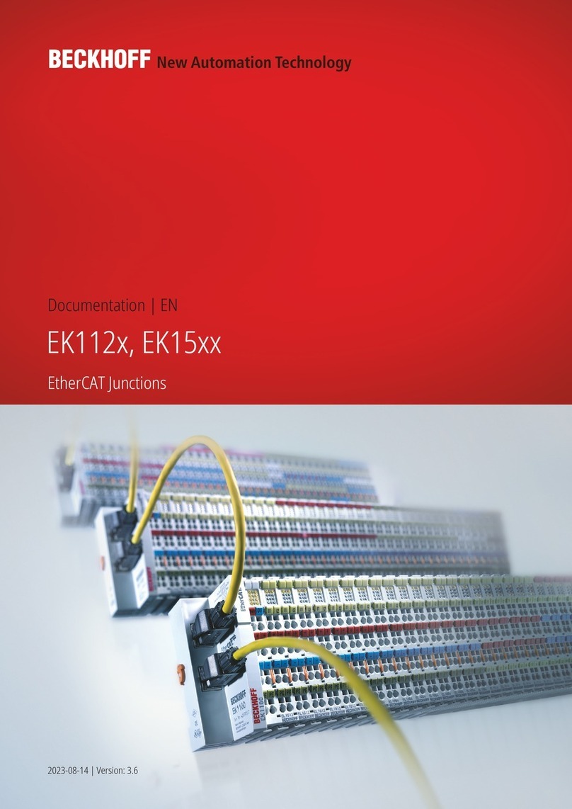 Beckhoff EtherCAT EK112 Series Manual de usuario