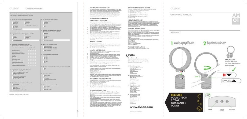 Dyson AM01 Manual de usuario