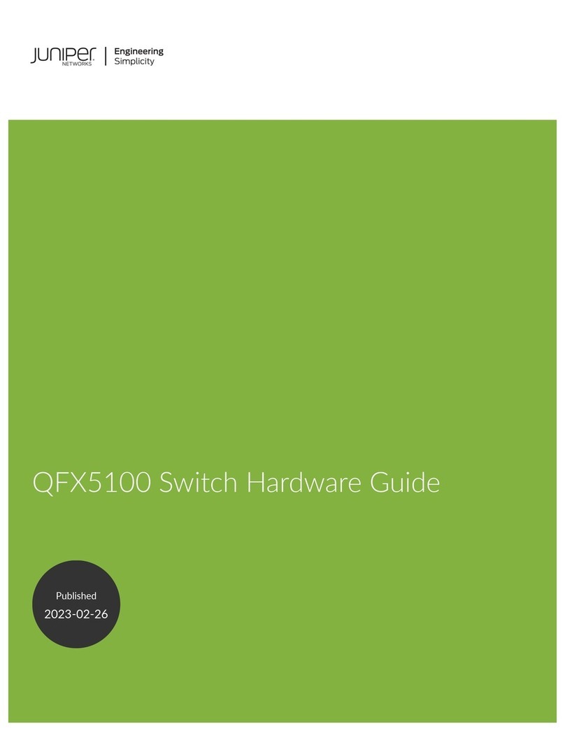 Juniper QFX5100 Instrucciones de instalación