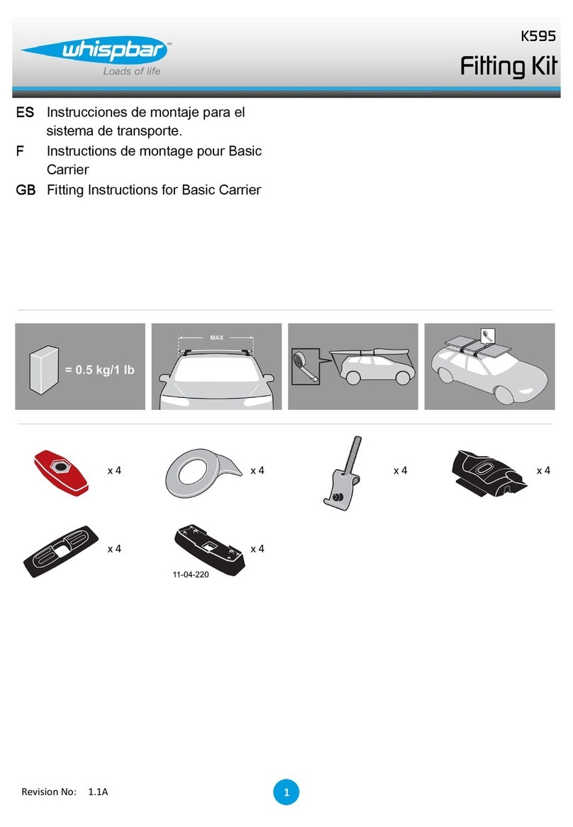 Whispbar K595 Manual de operación e instalación Whispbar K595 Manual de operación e instalación