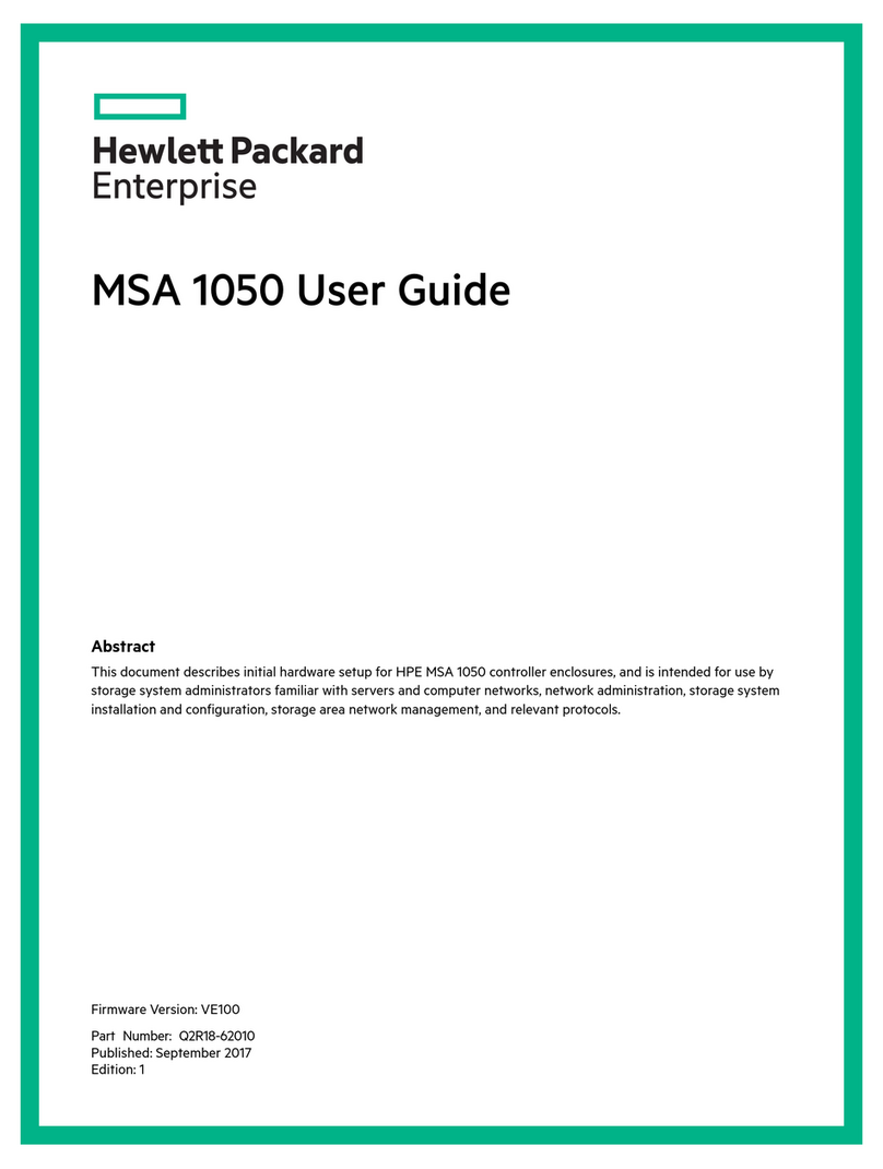HP MSA 1050 Manual de usuario