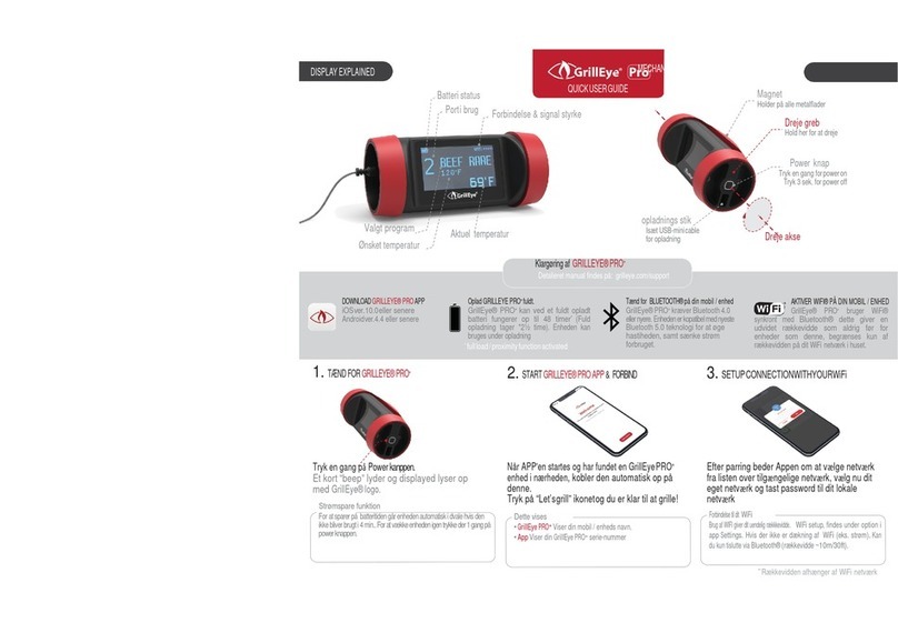GrillEye Pro+ Manual de instrucciones
