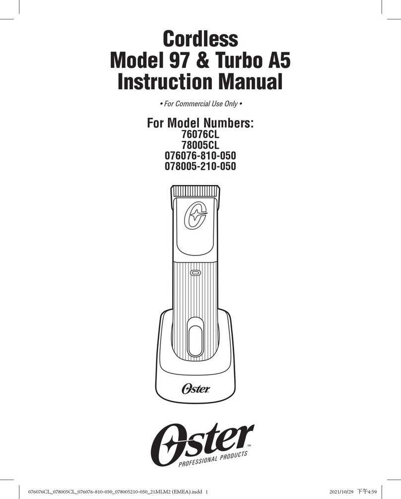Oster 97 Manual de usuario