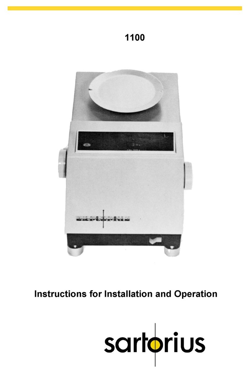 Sartorius 1100 Guía del usuario
