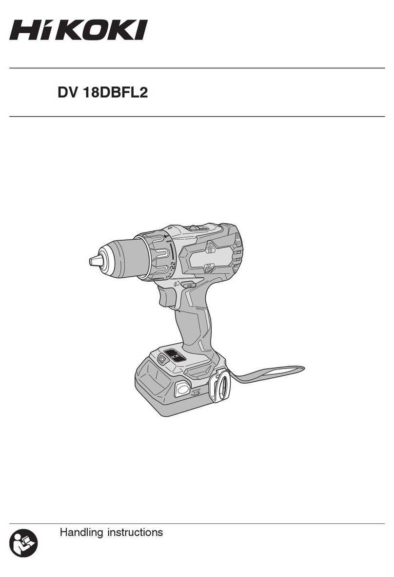 HIKOKI DV 18DBFL2 Manual de usuario