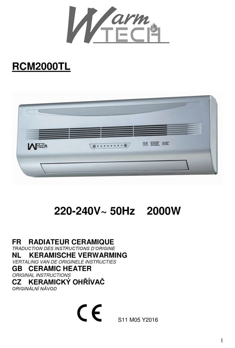 Warmtech RCM2000TL Manual de usuario Warmtech RCM2000TL Manual de usuario