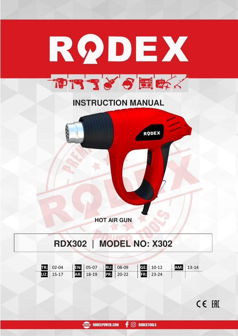 RODEX X302 Manual de usuario RODEX X302 Manual de usuario