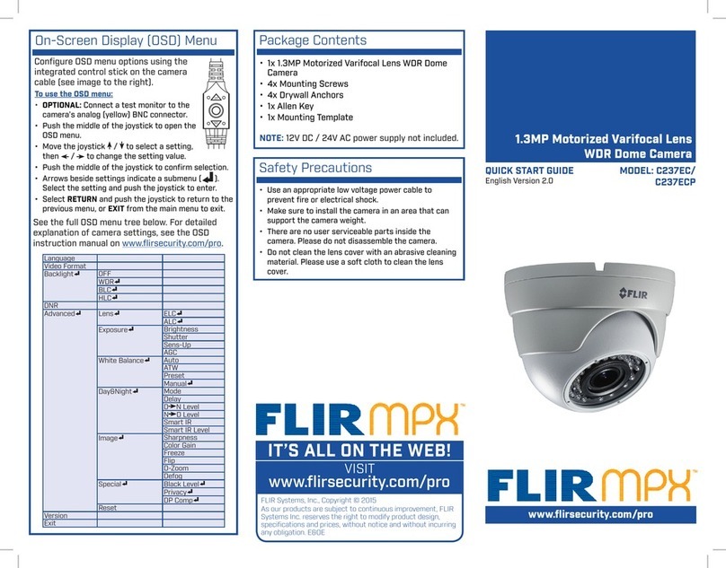 FLIR MPX C237EC Manual de usuario