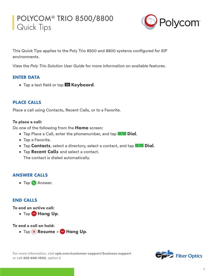 Polycom RealPresence Trio 8500 Instrucciones de montaje