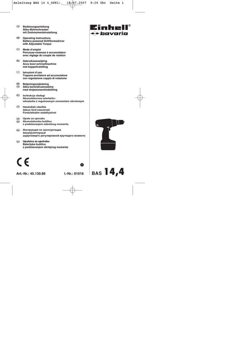 EINHELL Bavaria BAS 14,4 Manual de usuario
