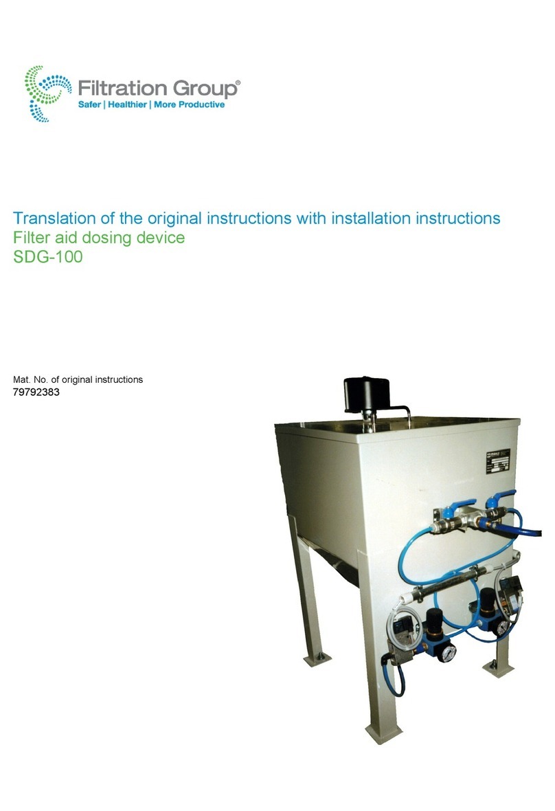 Filtration Group SDG-100 Manual de usuario