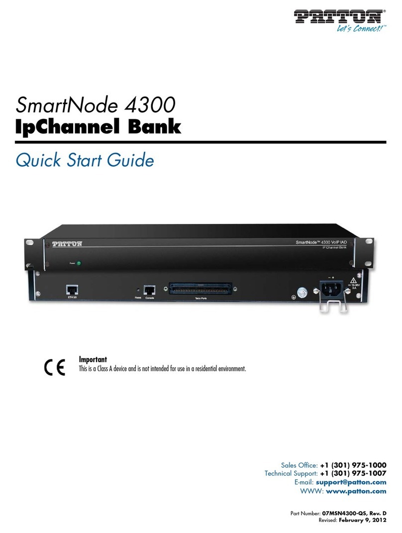 Patton SmartNode 4300 Manual de usuario