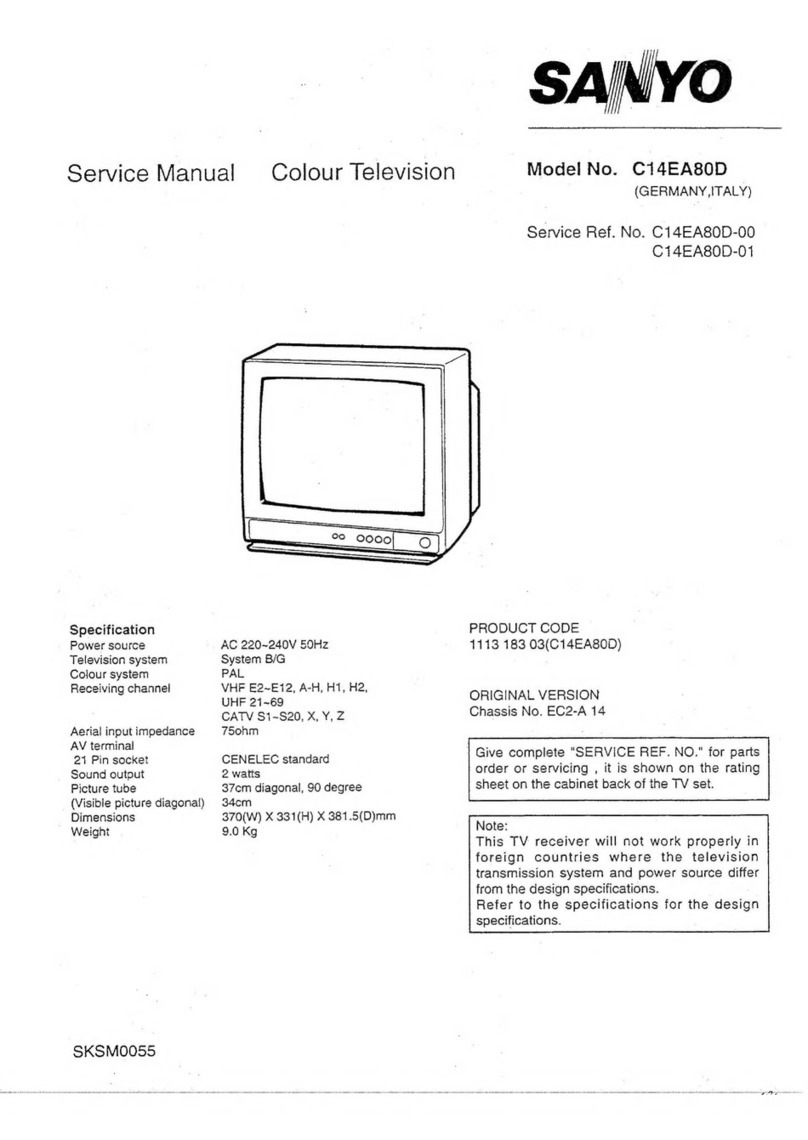 Sanyo C14EA80D Manual de usuario Sanyo C14EA80D Manual de usuario