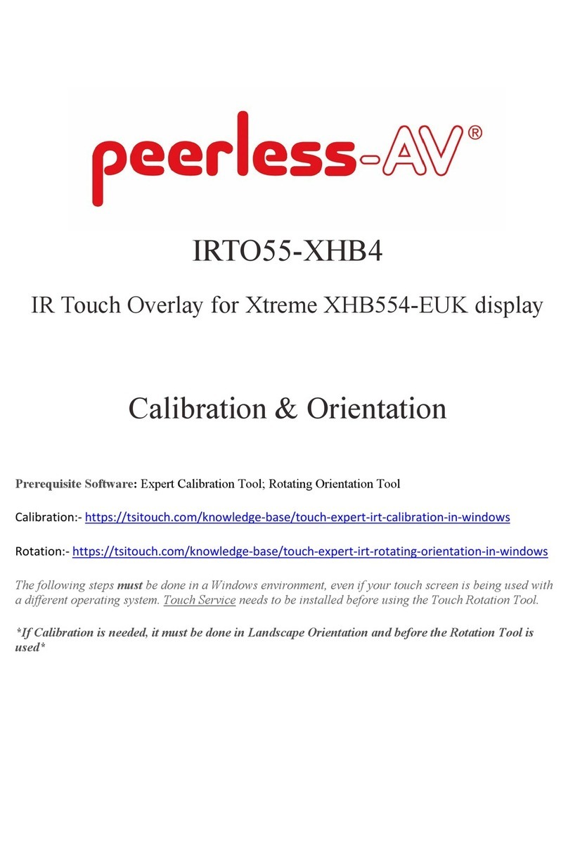 peerless-AV IRTO55-XHB4 Manual de uso y cuidado