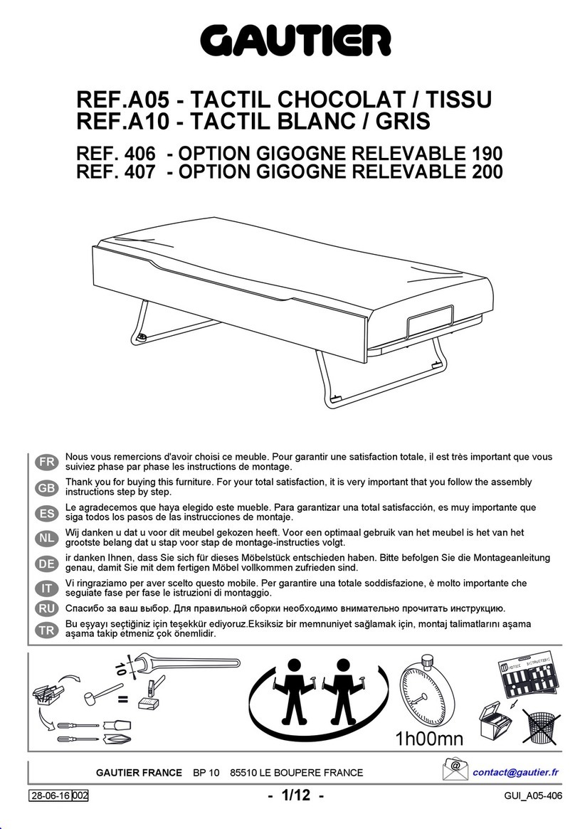 Gautier A05 406 Manual de usuario Gautier A05 406 Manual de usuario