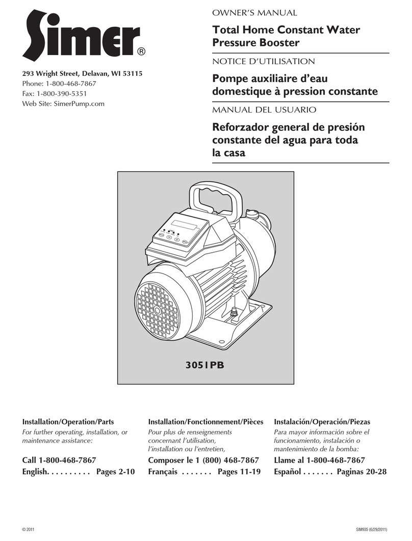 Simer 3051PB Manual de usuario
