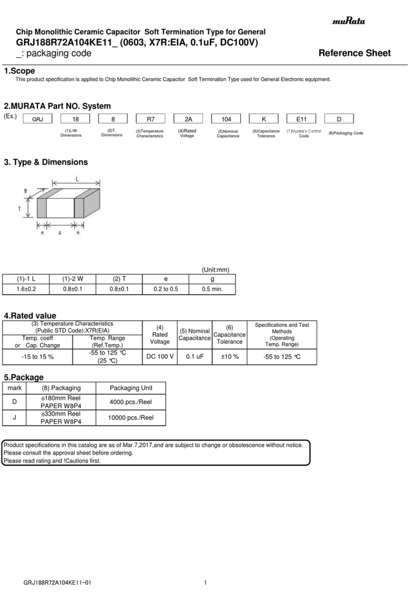 Murata GRJ188R72A104KE11 Series Manual de usuario