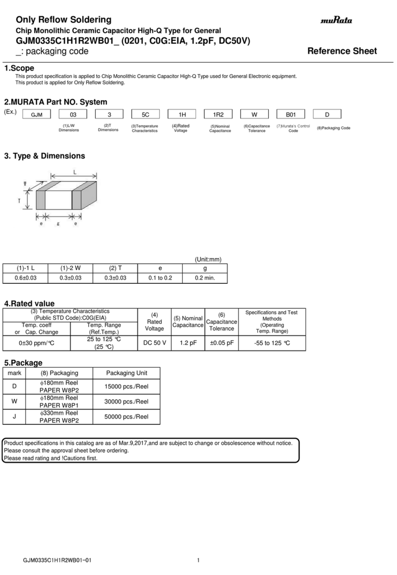 Murata GJM0335C1H1R2WB01 Series Manual de usuario