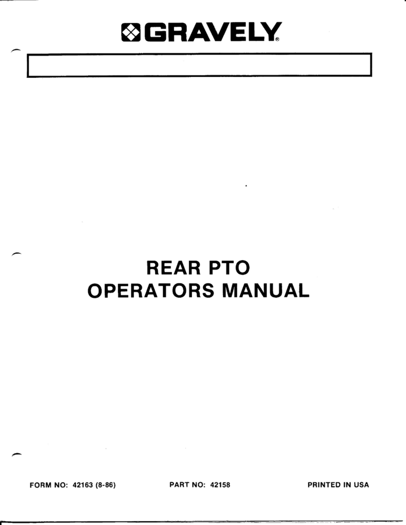 Gravely REAR PTO Manual de usuario