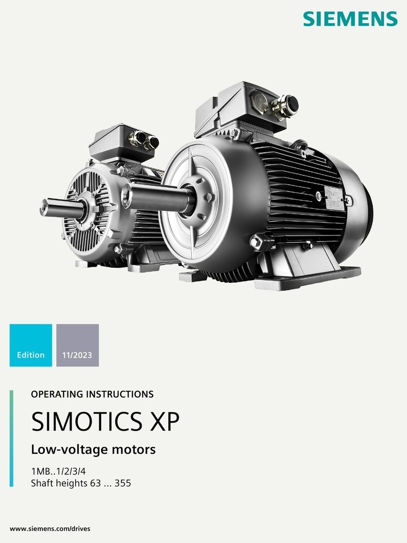Siemens SIMOTICS XP 1MB 1 Series Manual de usuario