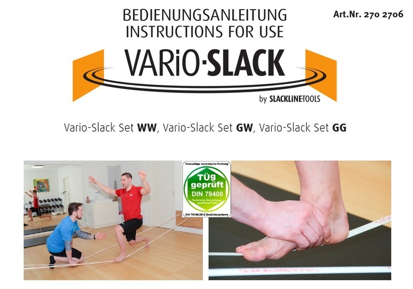 Slackline-Tools Vario-Slack Set WW Manual de usuario