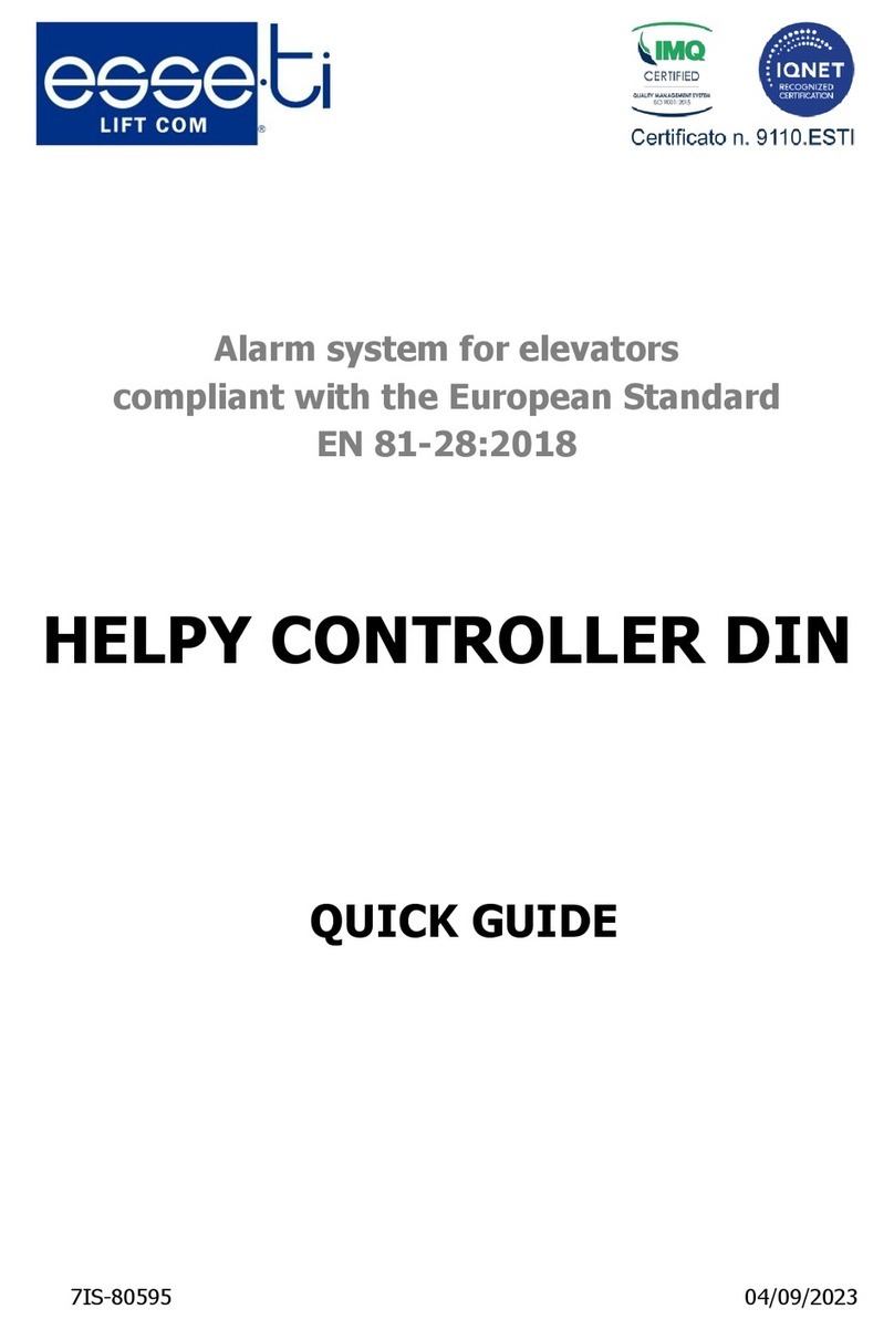 Esse-ti HELPY CONTROLLER DIN Manual de usuario