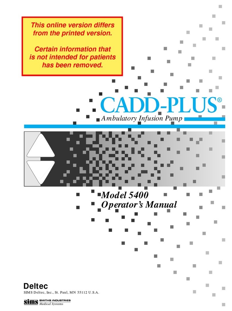 SIMS Deltec CADD-PLUS 5400 Manual de usuario