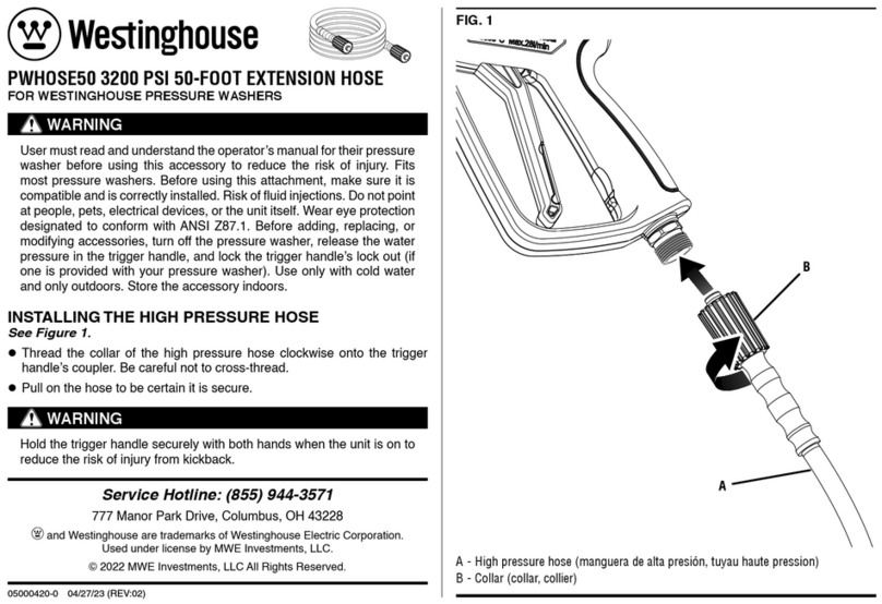 Westinghouse PWHOSE50 Manual de usuario
