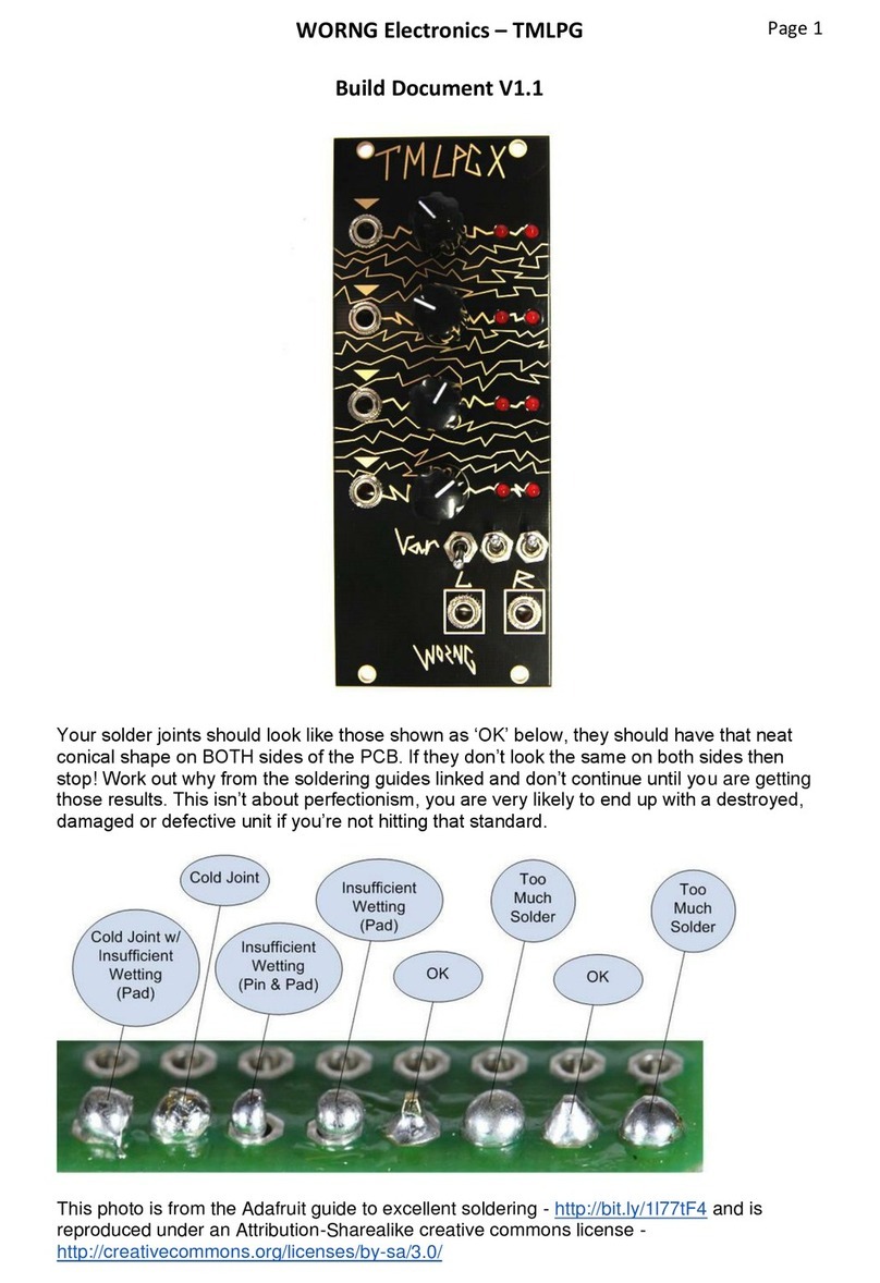 WORNG Electronics TMLPG Manual técnico