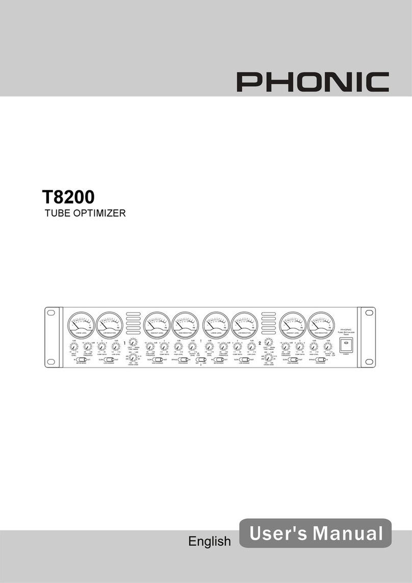 Phonic T8200 Manual de usuario