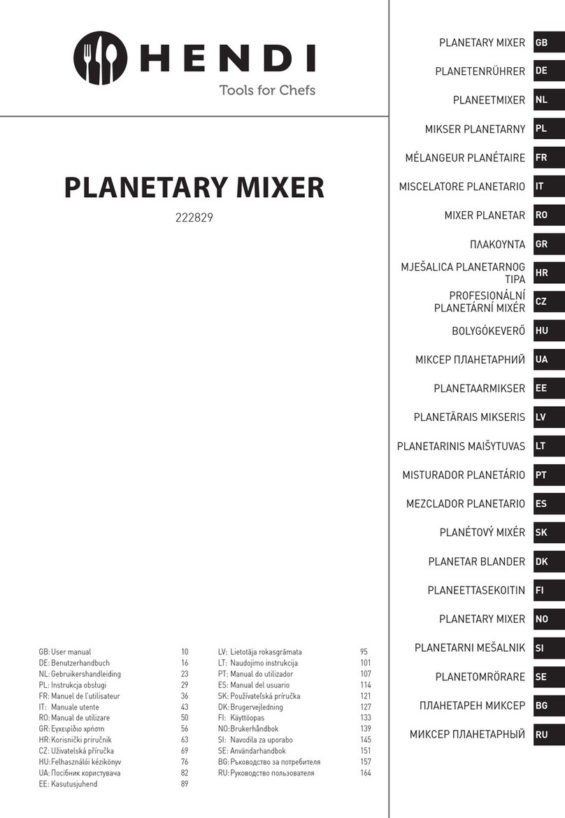 Hendi 222829 Manual de usuario