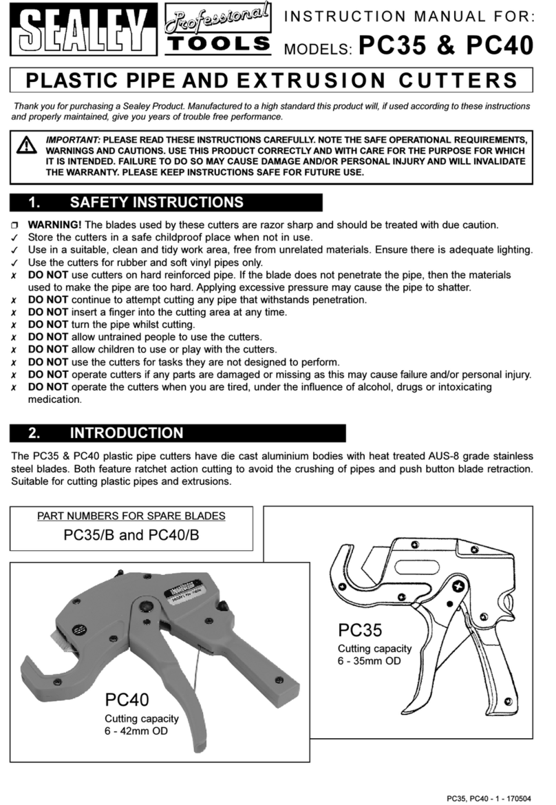 Sealey PC35 Manual de usuario