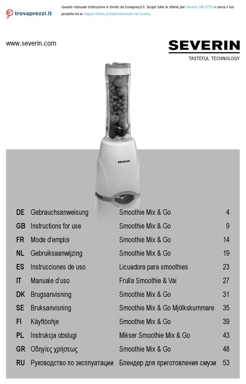 SEVERIN Smoothie Mix & G Manual de usuario