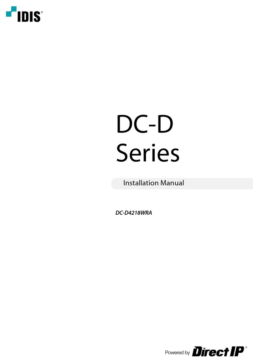 Idis DC-D Series Manual de usuario