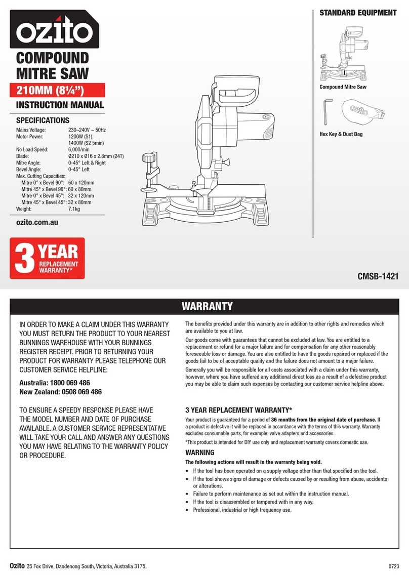 Ozito CMSB-1421 Manual de usuario
