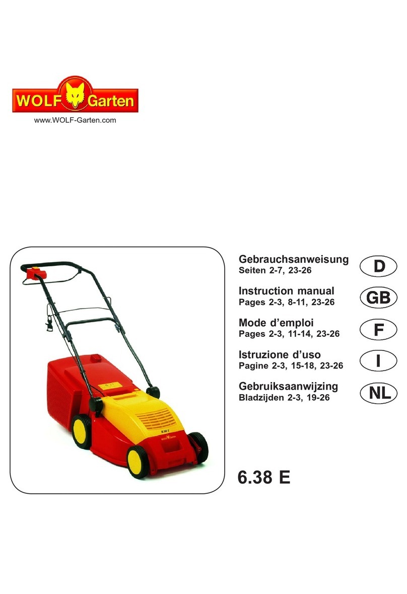 Wolf Garten 6.38 E Manual de usuario