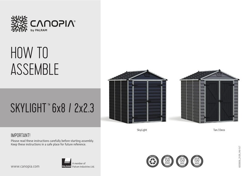 Palram Canopia Skylight 6x8 Guía del administrador