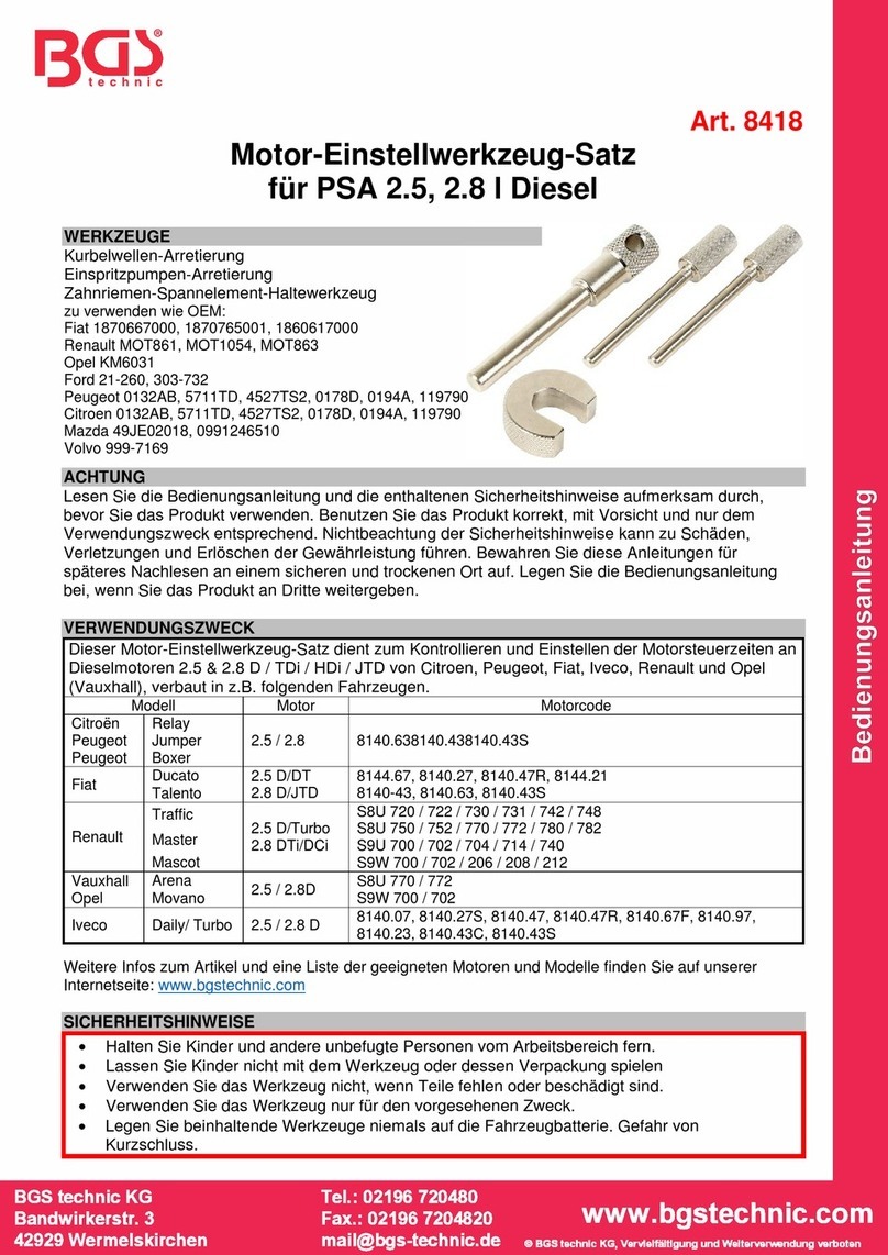 BGS technic 8418 Manual de usuario