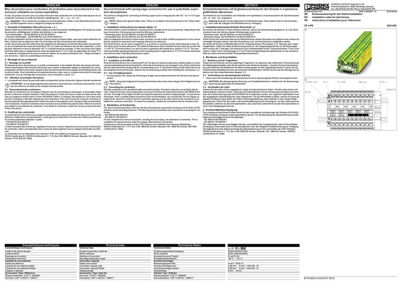 Phoenix Contact ST 4-PE Manual de usuario