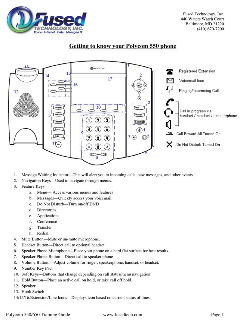 Polycom 550 Instrucciones de montaje