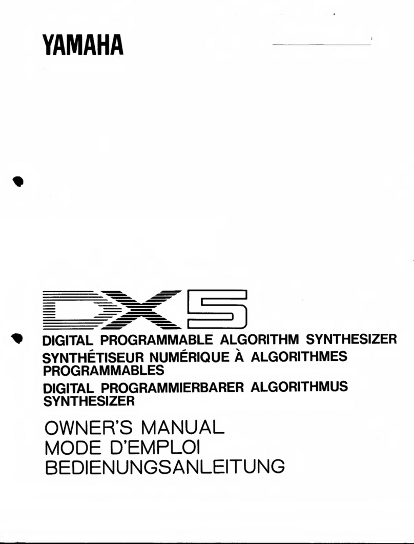 Yamaha DX5 Manual de usuario