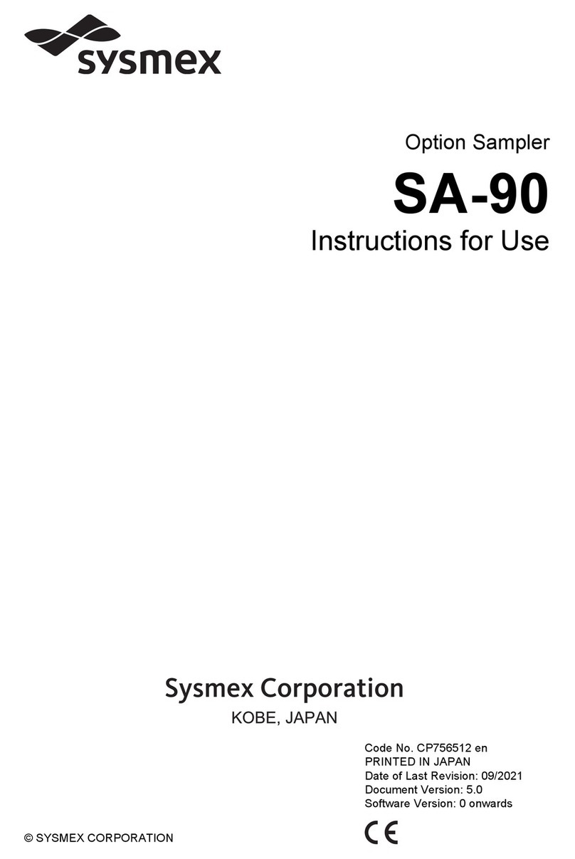 SYSMEX SA-90 Manual de usuario