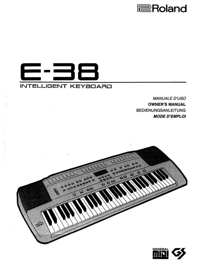 Roland E-38 Manual de usuario