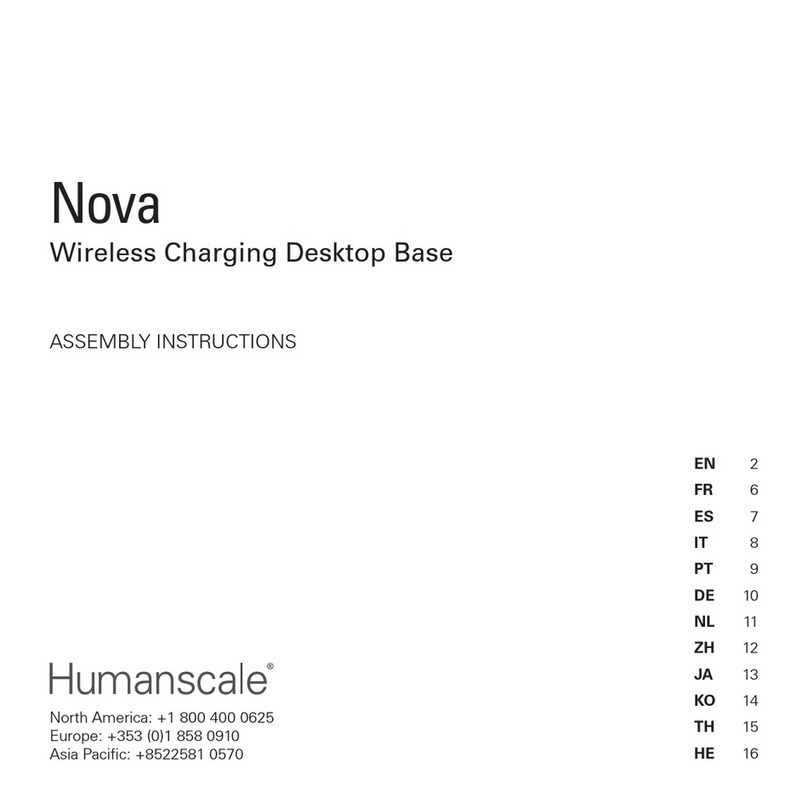 Humanscale Nova Manual de usuario